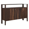 Buffet en verre et bois de noyer avec 3 portes - Condo