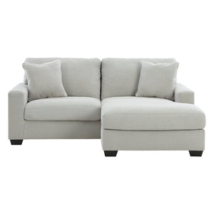 Sofa en tissu gris pâle avec chaise longue - Greenbriar