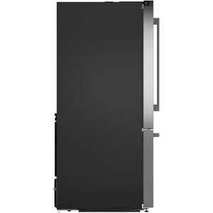 Réfrigérateur porte française 36 po, 26 pi³ Inox 3 portes - Série 500 avec distributeur d'eau et machine à glaçons