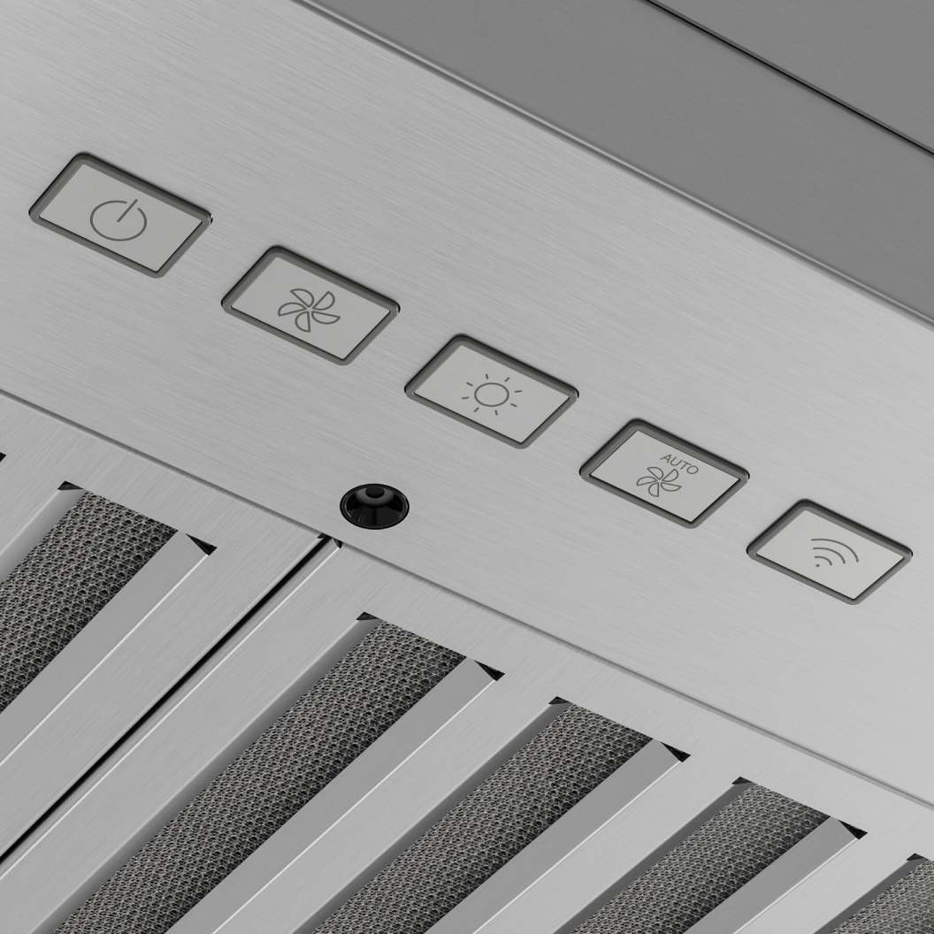 Hotte encastrable 36 po 650 CFM, Inox avec SmartSense® et Wi-Fi