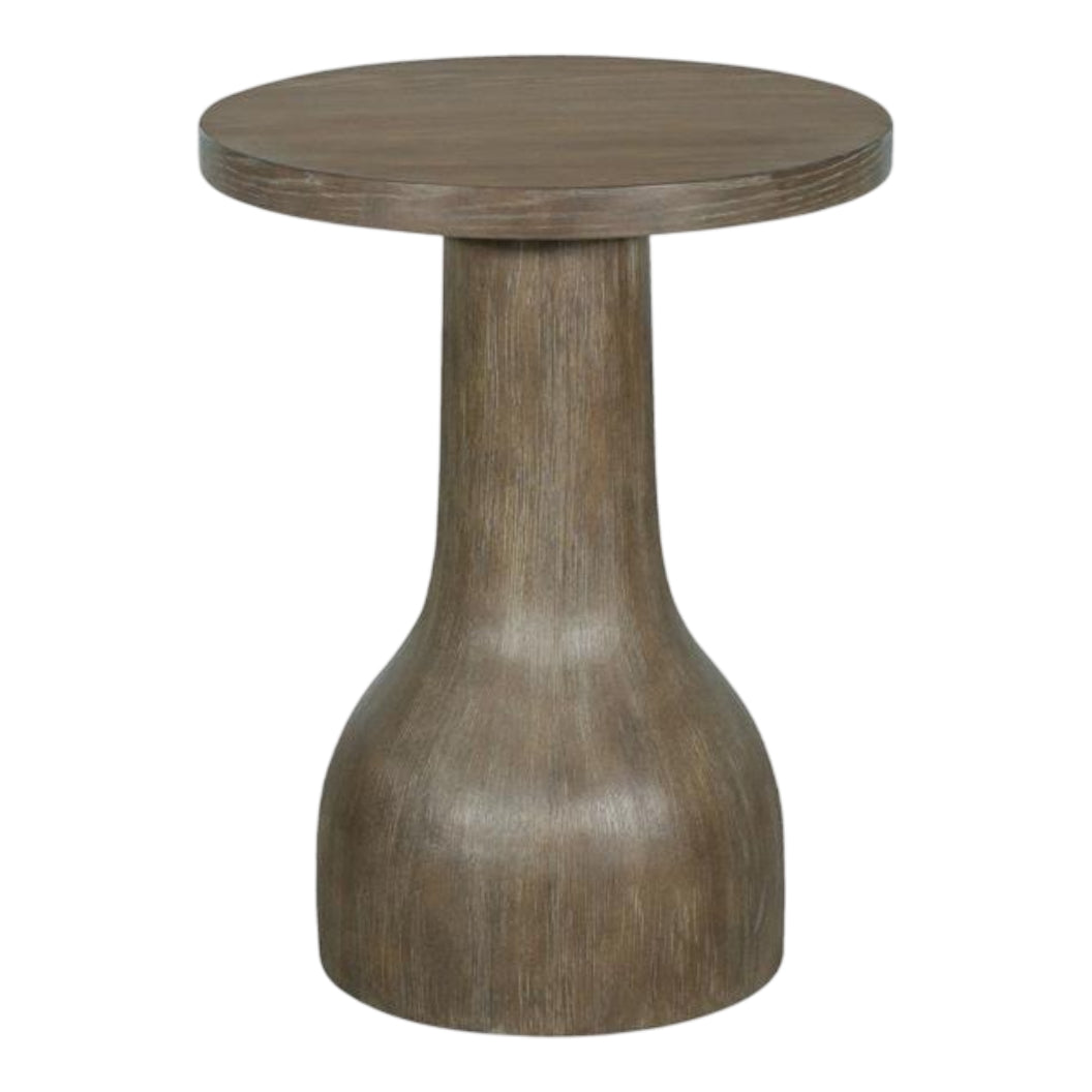 Table de bout en bois et placage de chêne brun grisâtre - Bosley