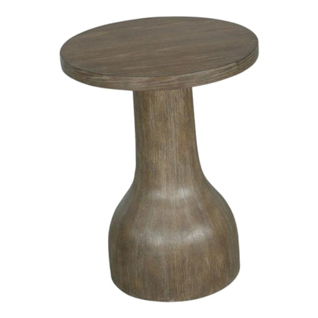 Table de bout en bois et placage de chêne brun grisâtre - Bosley