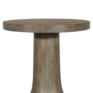 Table de bout en bois et placage de chêne brun grisâtre - Bosley