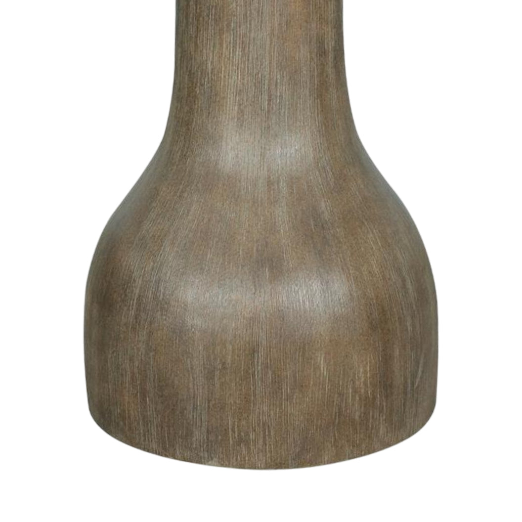 Table de bout en bois et placage de chêne brun grisâtre - Bosley