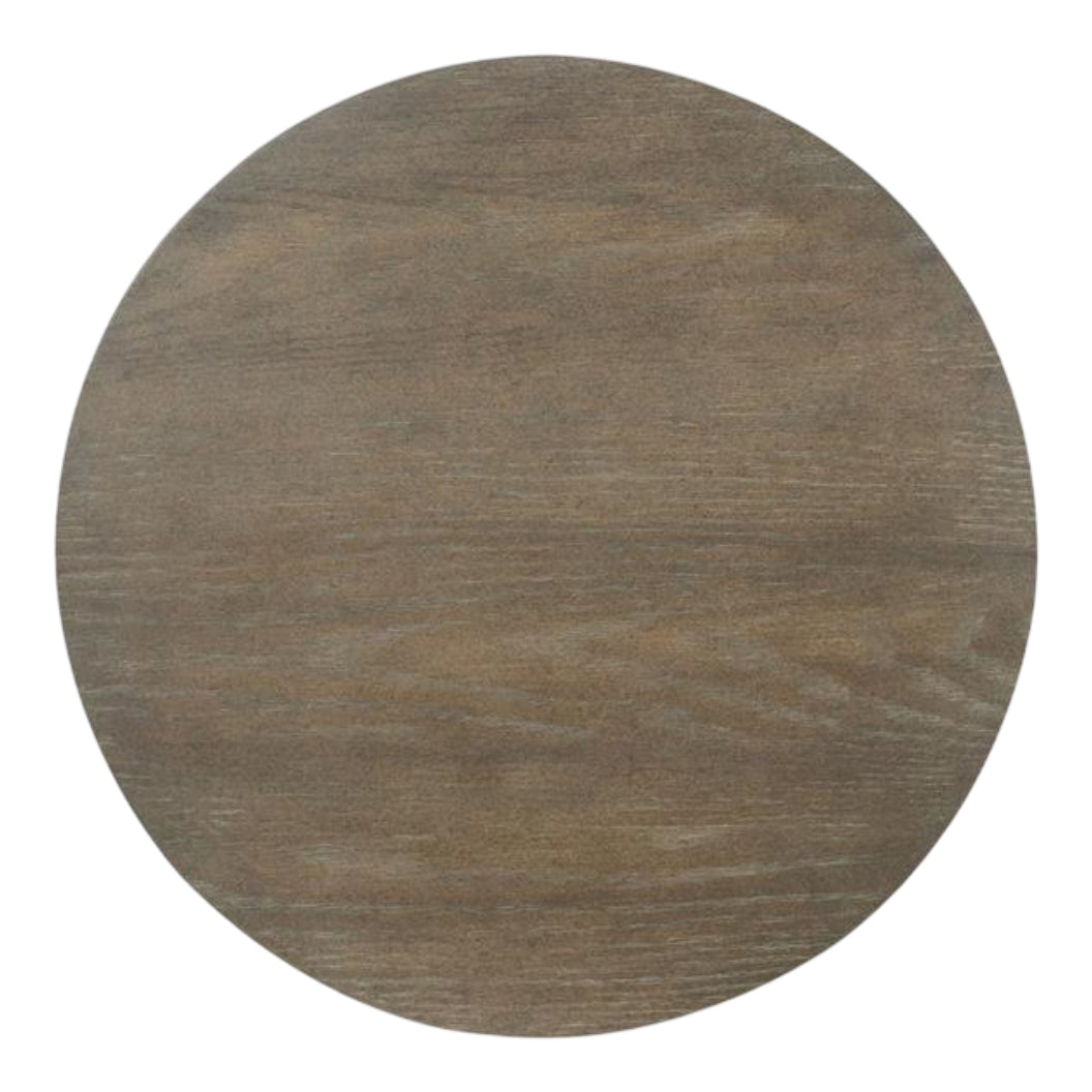 Table de bout en bois et placage de chêne brun grisâtre - Bosley