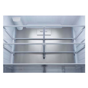 Réfrigérateur porte française à profondeur comptoir 36 po, 27 pi³ 3 portes Inox noir