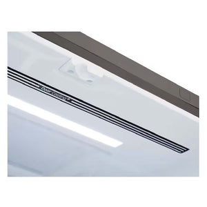 Réfrigérateur porte française à profondeur comptoir 36 po, 27 pi³ 3 portes Inox noir