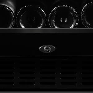 Cellier encastrable 15 po, 26 bouteilles Noir- Gamme Black Pearl