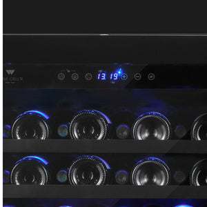 Cellier 24 po, 46 bouteilles Noir - Gamme Black Pearl avec Wi-Fi
