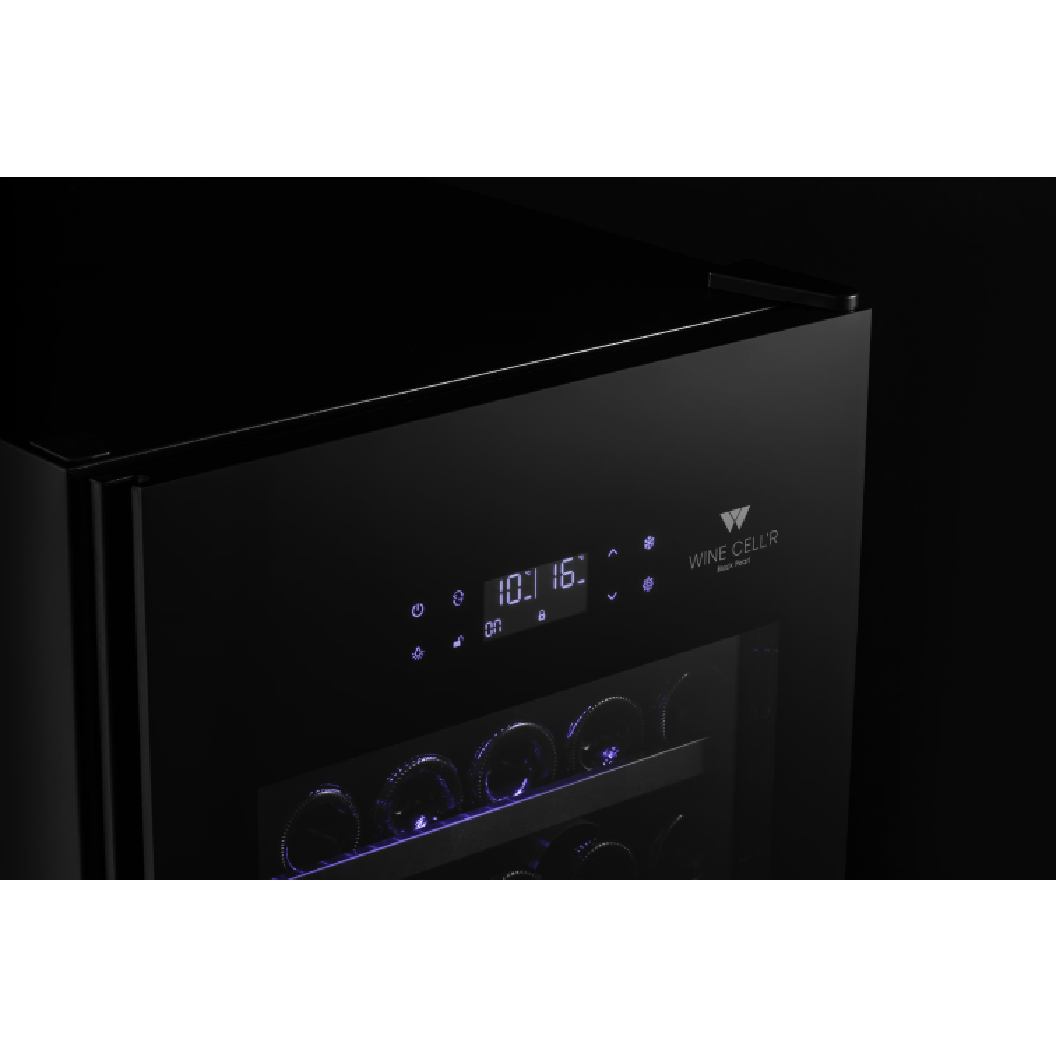 Cellier 24 po, 89 bouteilles Noir - Gamme Black Pearl avec Wi-Fi