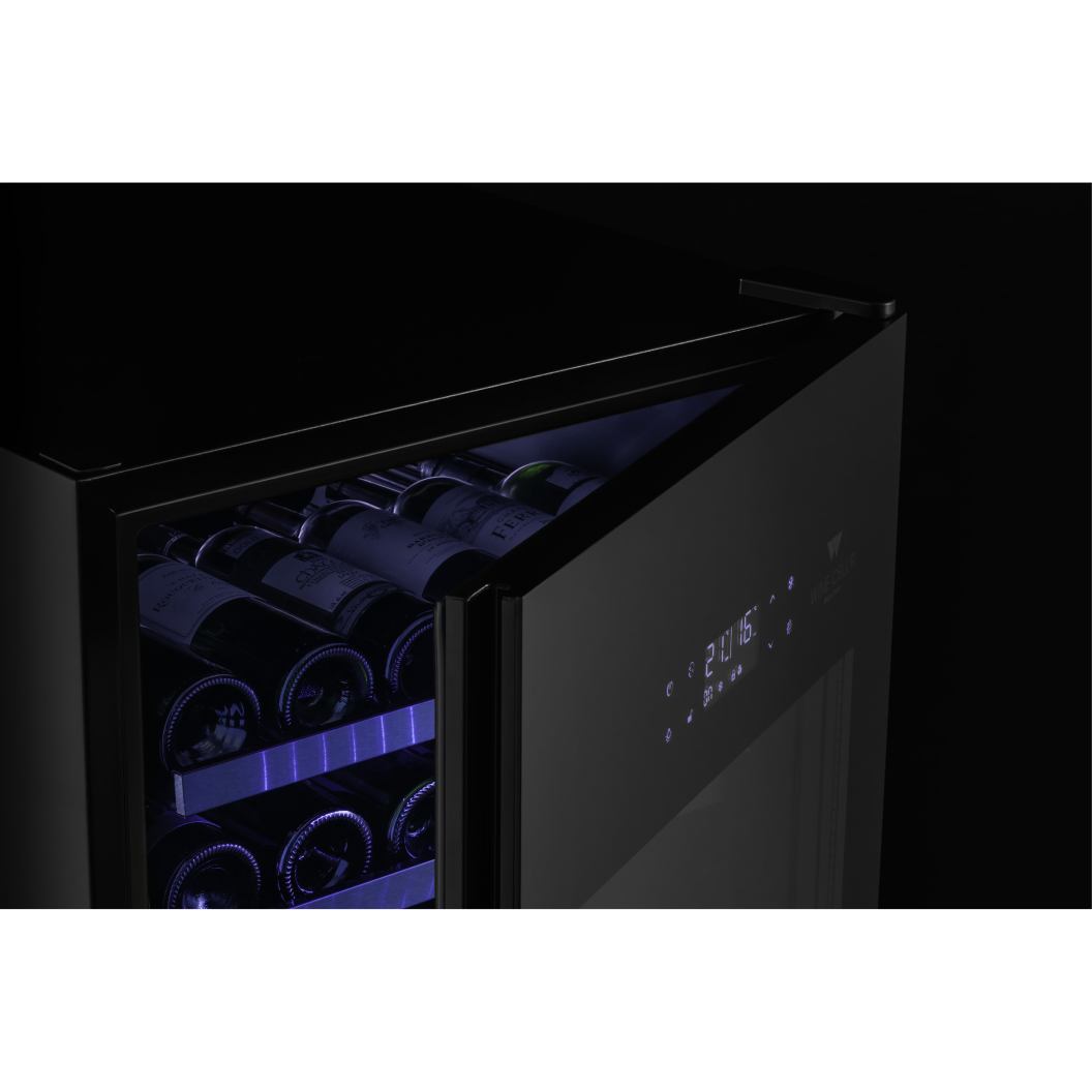 Cellier 24 po, 89 bouteilles Noir - Gamme Black Pearl avec Wi-Fi