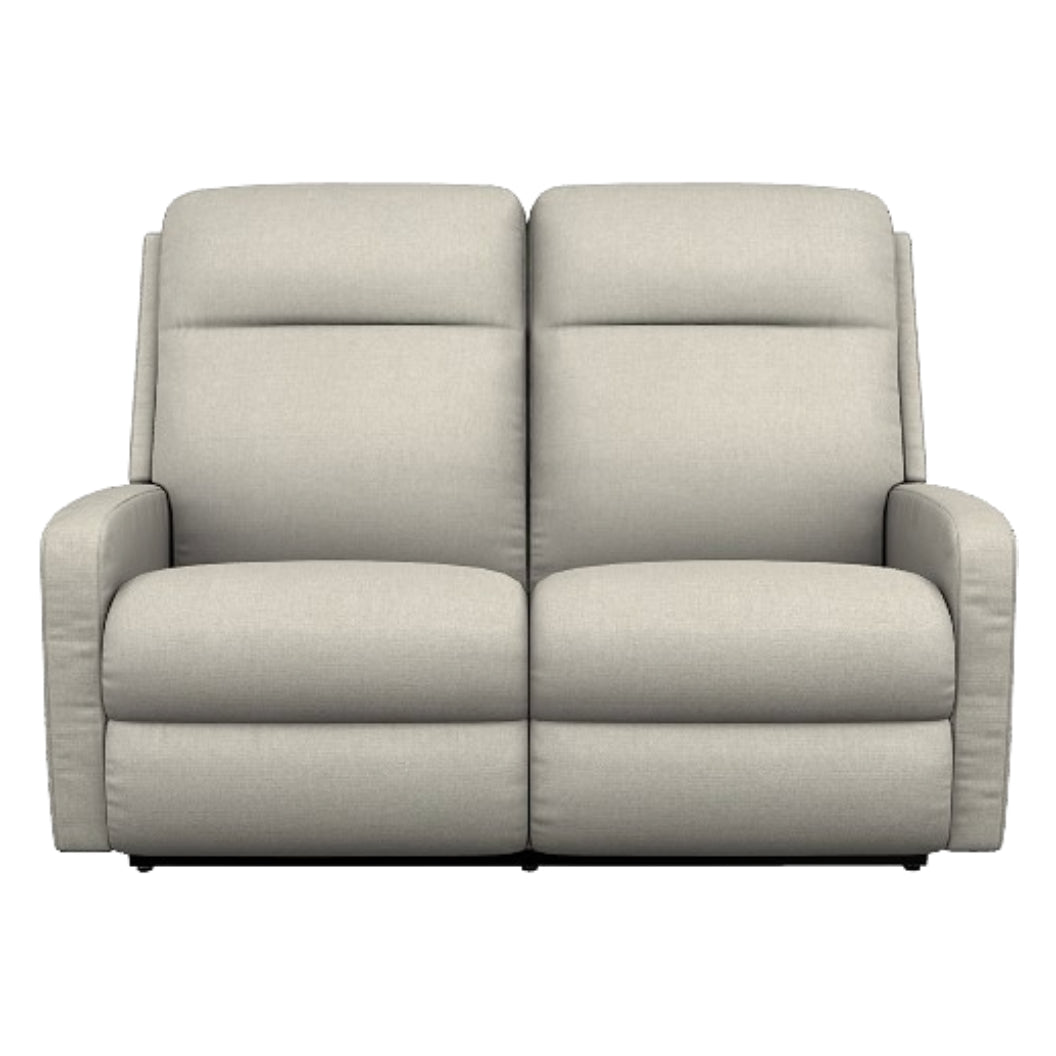 Causeuse inclinable motorisée en tissu beige avec soutien lombaire - Finley
