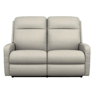 Causeuse inclinable motorisée en tissu beige avec soutien lombaire - Finley