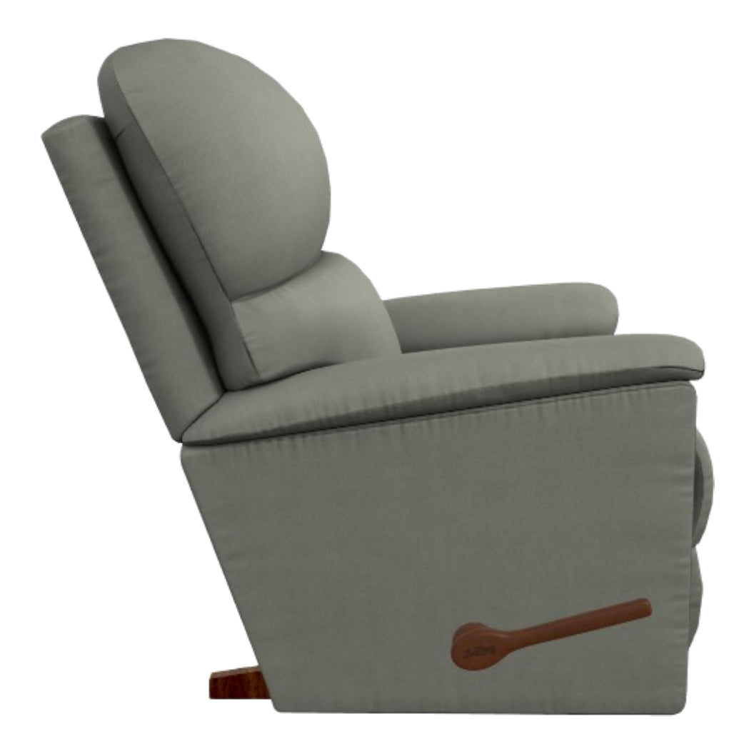 Fauteuil berçant et inclinable en tissu gris - Brooks