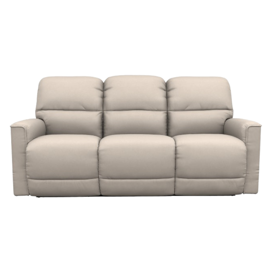 Sofa inclinable en cuir beige - Cade