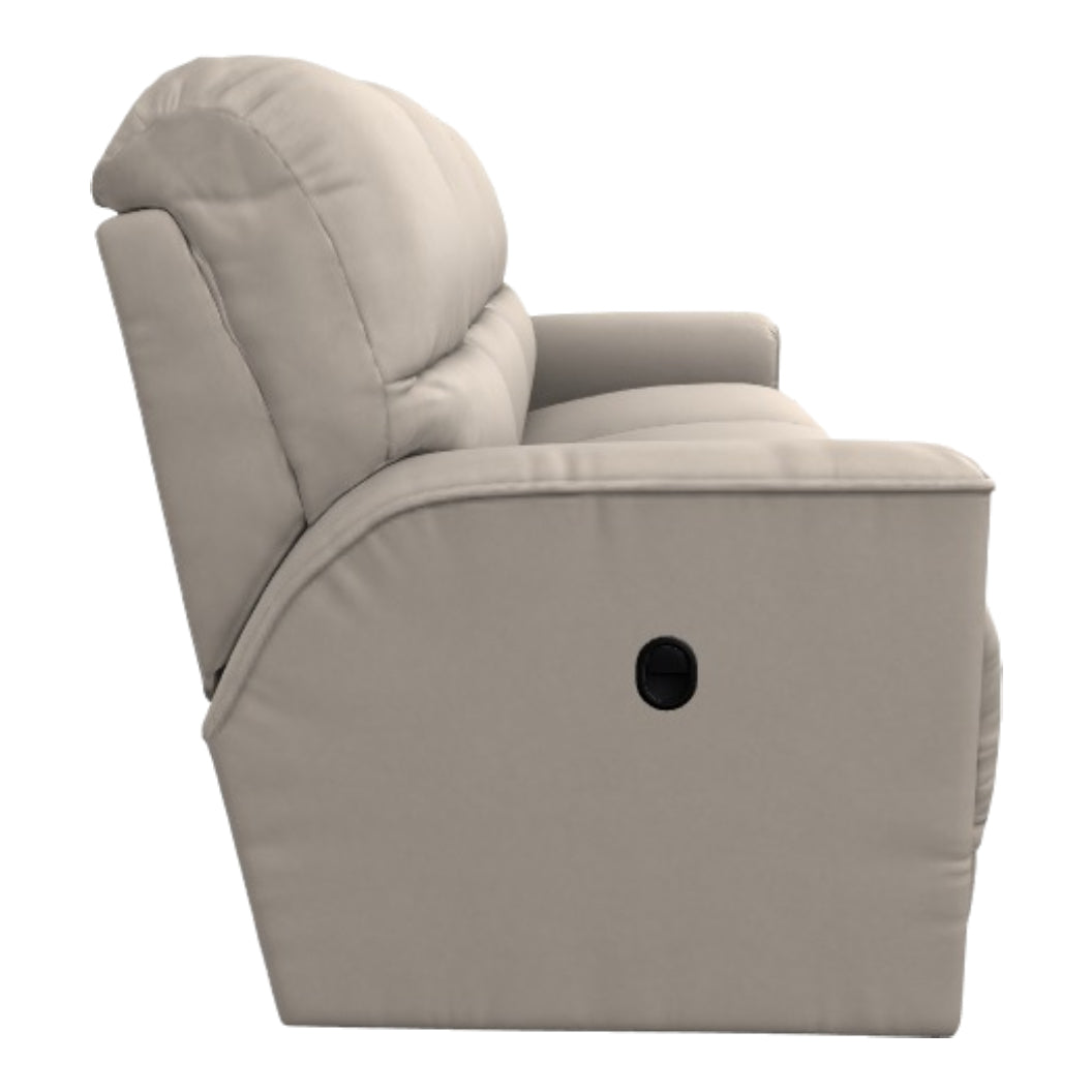 Sofa inclinable en cuir beige - Cade