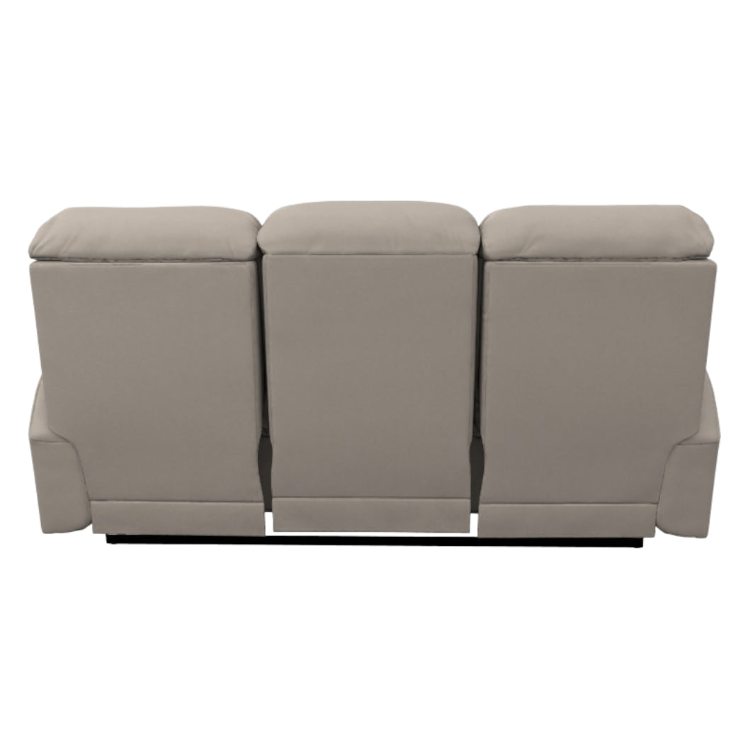 Sofa inclinable en cuir beige - Cade