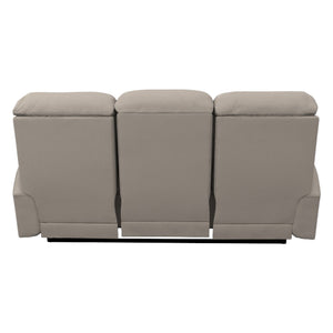 Sofa inclinable en cuir beige - Cade