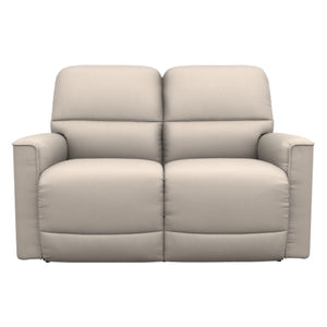 Causeuse motorisée en cuir beige avec ports USB intégrés - Cade