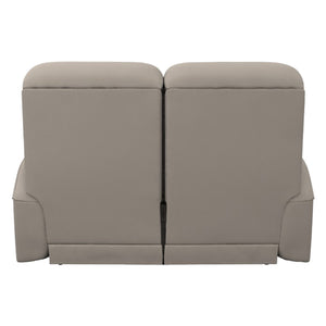 Causeuse motorisée en cuir beige avec ports USB intégrés - Cade