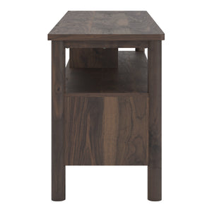 Meuble de télévision XL en bois/placage brun avec 2 tiroirs - Cadmori