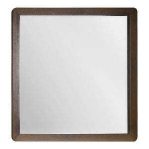 Miroir de bureau en bois/MDF brun noyer - I 5232