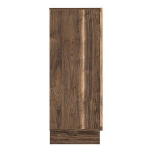 Commode à 5 tiroirs en bois/MDF brun noyer - Chirason