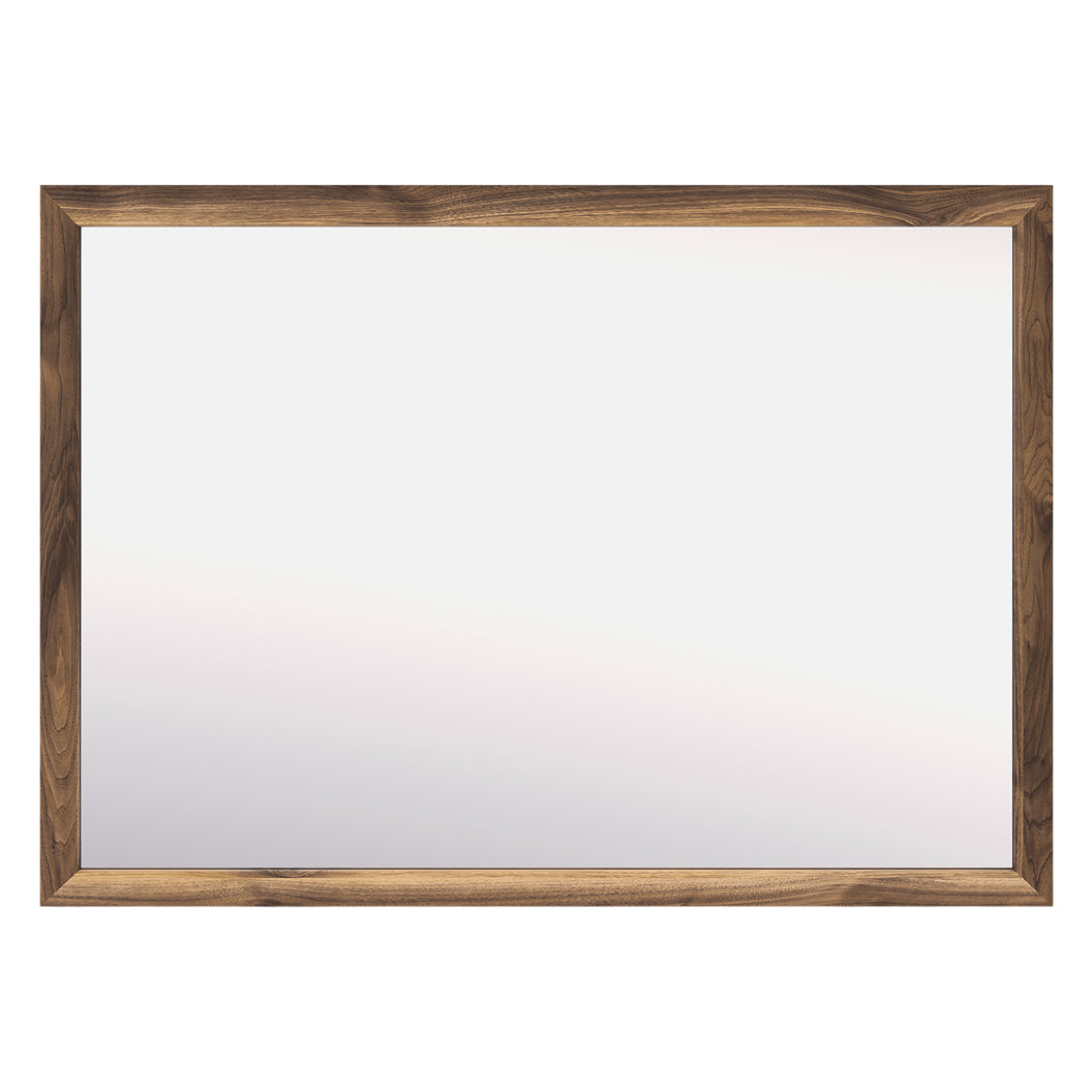 Miroir de bureau en bois/MDF brun noyer - Chirason