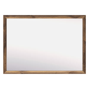Miroir de bureau en bois/MDF brun noyer - Chirason