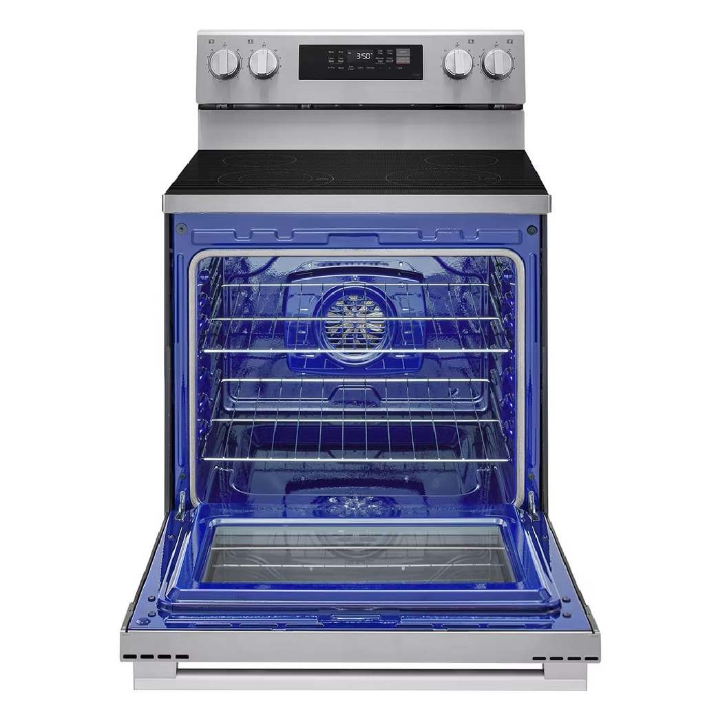 Cuisinière électrique 30 po, 6,3 pi³ Inox avec convection ProBake® et Air Fry