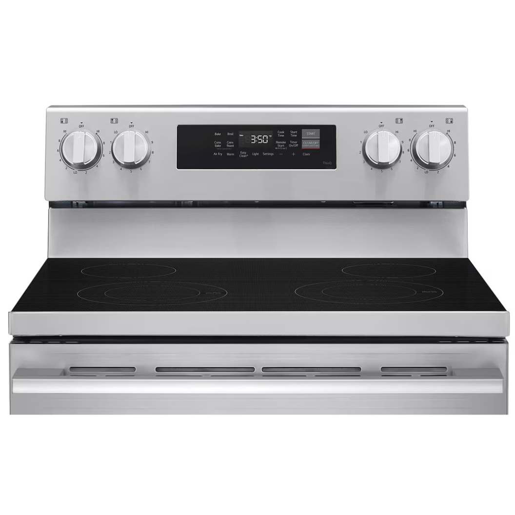 Cuisinière électrique 30 po, 6,3 pi³ Inox avec convection ProBake® et Air Fry
