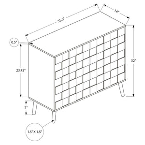 Meuble console en bois/MDF noyer foncé avec 2 portes - I 2789
