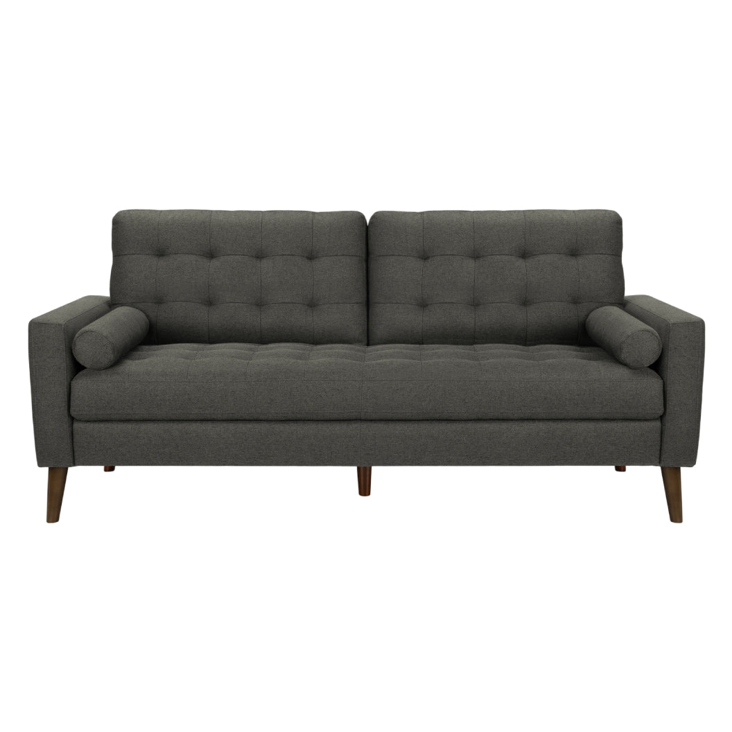 Sofa condo aspect cuir ou en tissu avec 2 coussins - 8J13A95-8J13L17