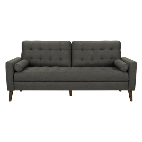 Sofa condo aspect cuir ou en tissu avec 2 coussins - 8J13A95-8J13L17