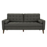 Sofa condo aspect cuir ou en tissu avec 2 coussins - 8J13A95-8J13L17