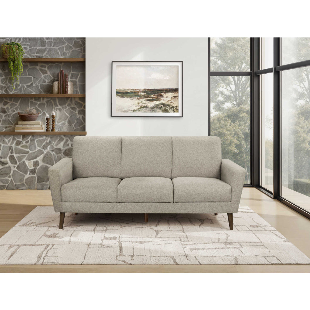 Sofa en tissu brun clair - 8J23L31