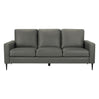 Sofa aspect cuir et en tissu