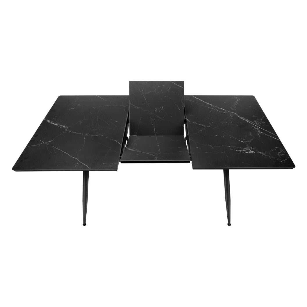 Table de salle à manger extensible en pierre frittée et métal - I 1132-1133