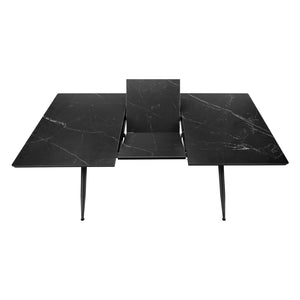 Table de salle à manger extensible en pierre frittée et métal - I 1132-1133