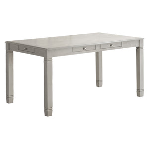 Table de salle à manger rectangulaire en bois/placage gris antique - I 1255