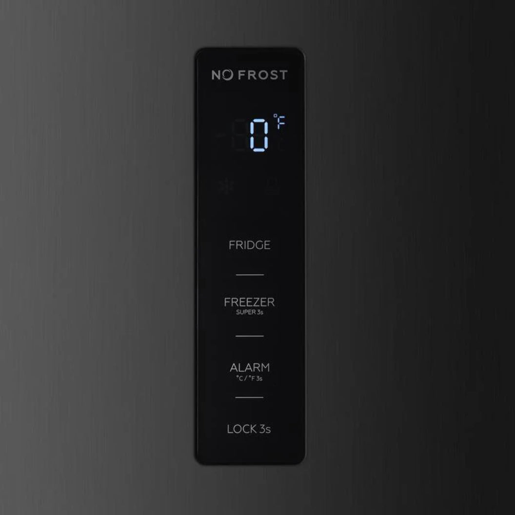 Réfrigérateur/congélateur convertible 33 po, 21,2 pi³ Acier noir