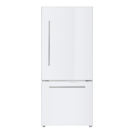 Réfrigérateur à congélateur inférieur 30 po, 18 pi³ Blanc ou Inox avec technologie Inverter