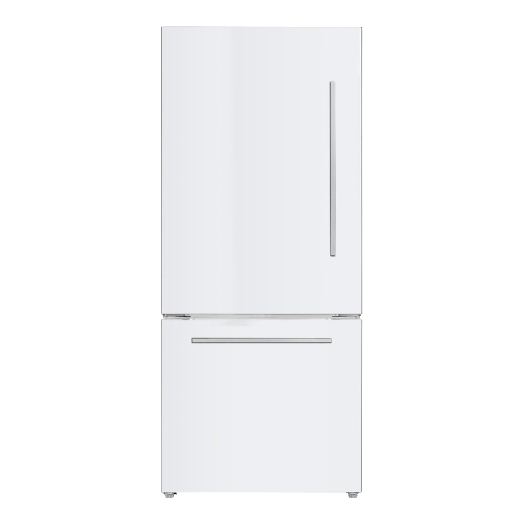 Réfrigérateur à congélateur inférieur 30 po, 18 pi³ Blanc ou Inox avec technologie Inverter