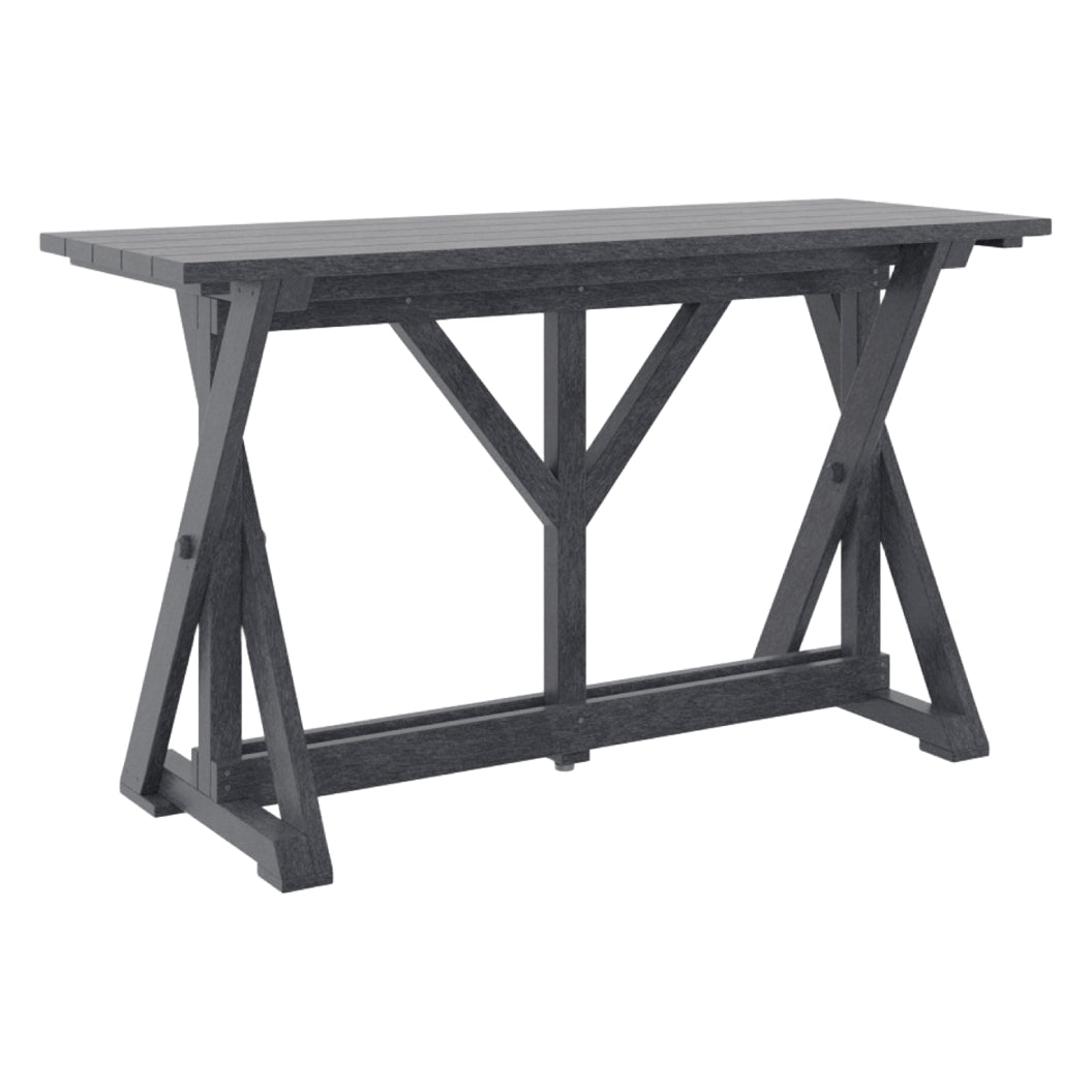 Table de bar extérieure en plastique recyclé - Harvest T204
