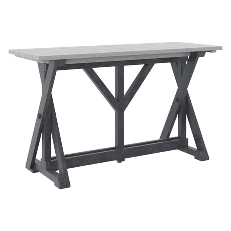 Table de bar extérieure en plastique recyclé - Harvest T204
