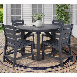 Table à manger extérieure en plastique recyclé - T05