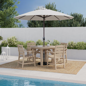 Chaise de salle à manger extérieure en plastique recyclé - Napa C321