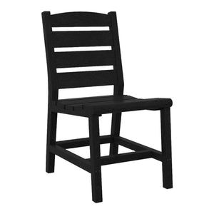 Chaise de salle à manger extérieure en plastique recyclé - Napa C321