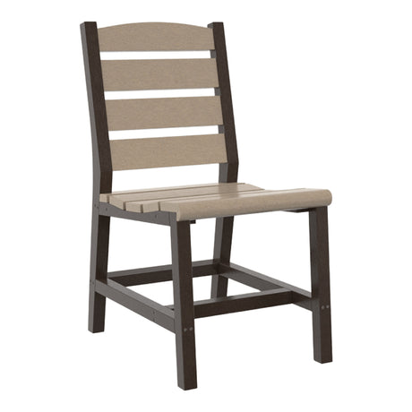 Chaise de salle à manger extérieure en plastique recyclé - Napa C321