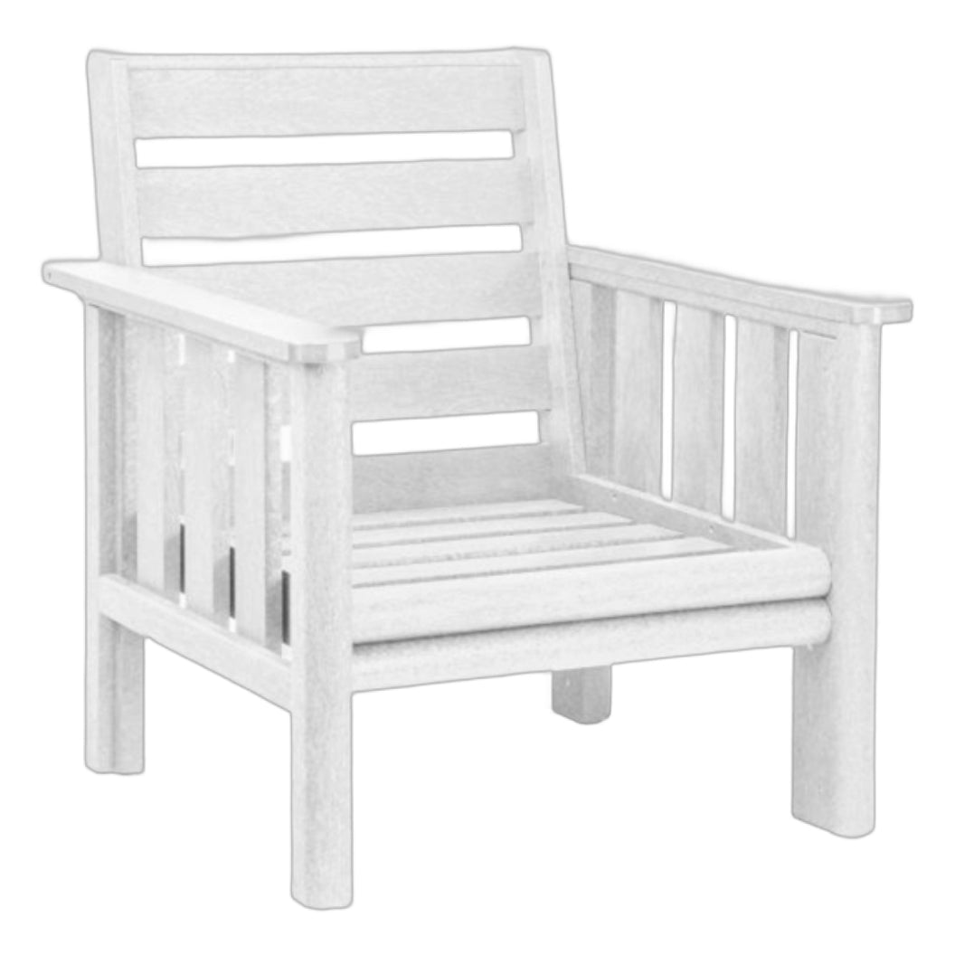 Fauteuil extérieur en plastique recyclé - Stratford DSF261